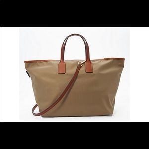 Dooney & Bourke Wayfarer nylon large tote. Tan